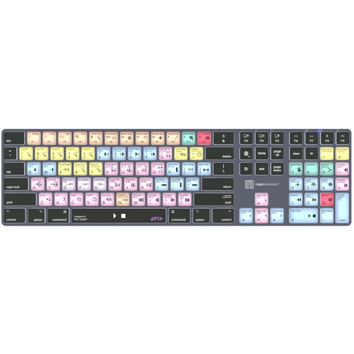 LogicKeyboard Titan Wireless Keyboard for AVID Pro Tools (Mac, US English)