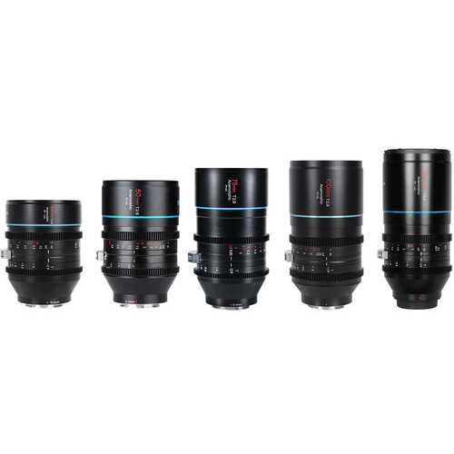 Sirui Venus T2.9 1.6x Full-Frame Anamorphic 5-Lens Kit (35/50/75/100/150mm, Leica L)