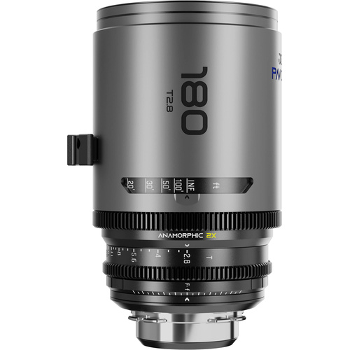 DZOFilm PAVO 180mm T2.8 2x Anamorphic Prime Lens (Blue Flares, PL/EF Mount, Feet)