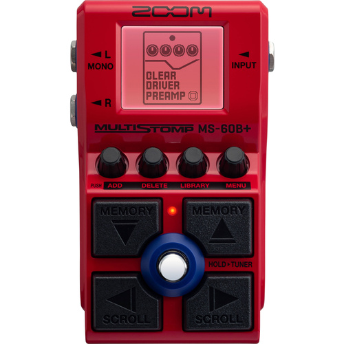 Zoom MS-60B+ MultiStomp Multi-FX Bass Pedal