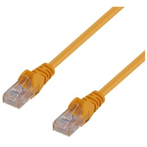 DYNAMIX Cat6 UTP Patch Lead - Slimline Snagless Molding (7.5m, Yellow)
