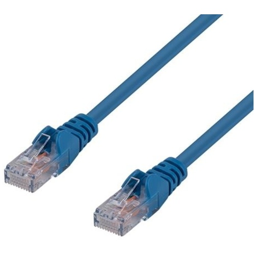 DYNAMIX Cat6 UTP Patch Lead - Slimline Snagless Molding (0.75m, Blue)