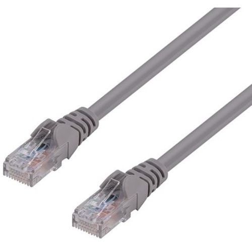 DYNAMIX Cat6 UTP Patch Lead - Slimline Snagless Molding (3m, Grey)