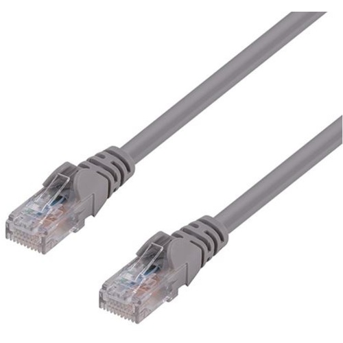 DYNAMIX Cat6 UTP Patch Lead - Slimline Snagless Molding (0.3m, Grey)