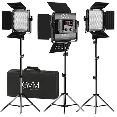 GVM 480 LS Bi-Colour LED 3-Panel Kit with Softboxes