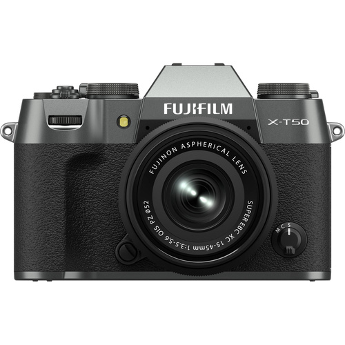FujiFilm X-T50 Mirrorless Camera with 15-45mm Lens (Charcoal)