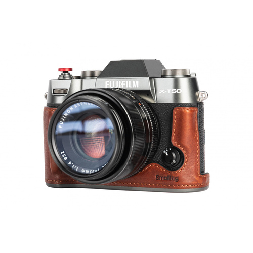 SmallRig 4710 Leather Half Case Kit for X-T50 (Brown)