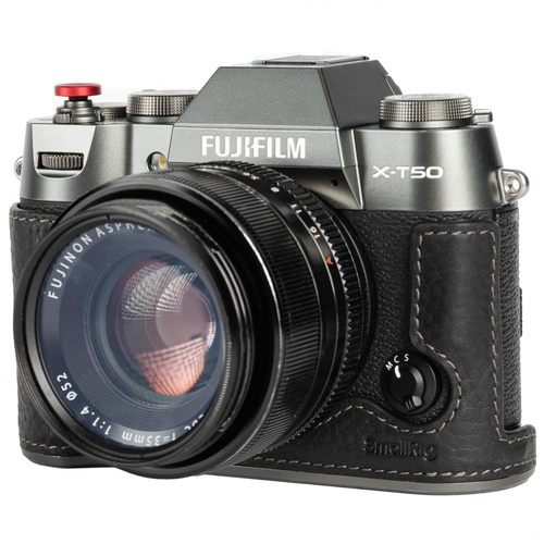 SmallRig 4709 Leather Half Case Kit for X-T50 (Black)