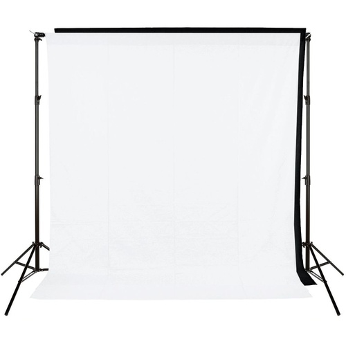 Xlite Standard 3x3m Muslin Background Kit (Black/White)