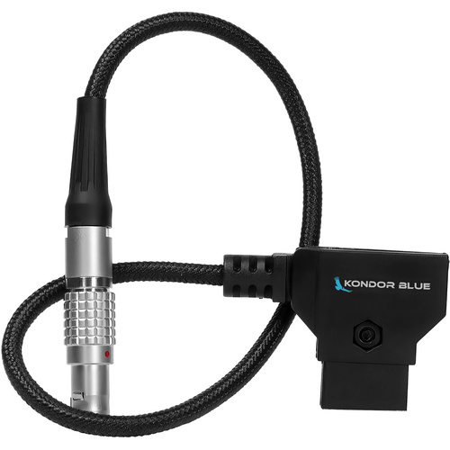 Kondor Blue D-Tap to Straight 2-Pin LEMO-Type Power Cable for RED KOMODO (25cm)
