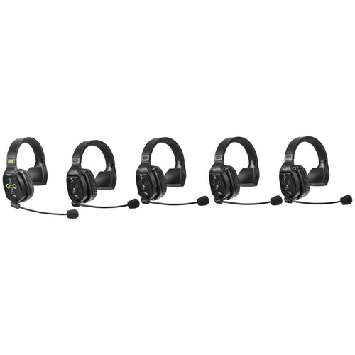 Saramonic WiTalk-WT5S 5-Person Wireless Intercom System with Single-Ear Headsets (1.9 GHz)