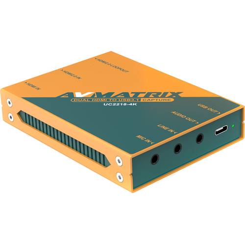 AVMATRIX Dual HDMI to USB-C 3.1 Video Capture Device