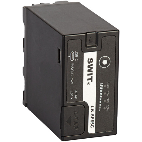 SWIT LB-SF65C 65Wh 7.2V L-Series/NP-F Battery with D-Tap and USB Type-C I/O