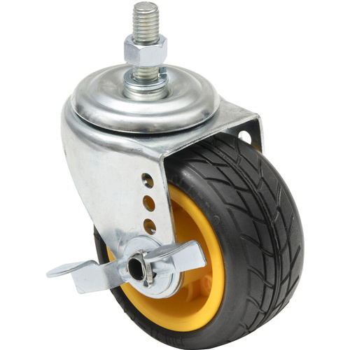 RocknRoller 4 x 2" Ground Glider Caster with Brake (2-Pack)