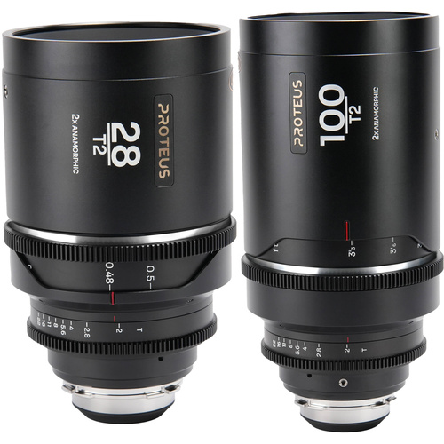 Laowa Proteus 28mm and 100mm 2X Anamorphic 2-Lens Bundle with EF Adapter (Arri PL, Silver, Metres)