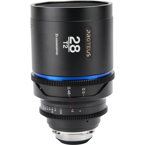 Laowa Proteus 28mm T2 2X Anamorphic Lens with EF Adapter (PL Mount, Blue, Metres)