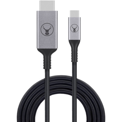 Bonelk USB-C to HDMI Long Life Cable (1.5m, Black/Space Grey)