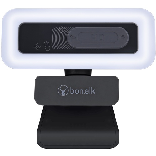 Bonelk Clip On USB 1080p Pro LED Webcam (Black)