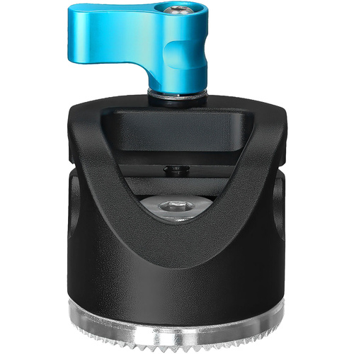 Kondor Blue Rosette to Straight-Angle Rod Clamp (Raven Black)