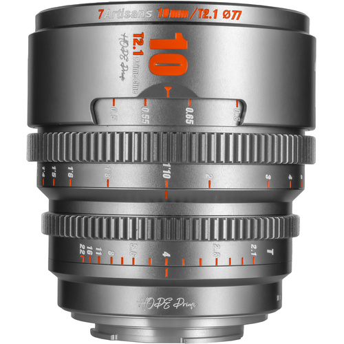 7Artisans HOPE 10mm T2.1 Cine Lens (X Mount, Grey)