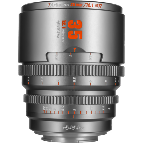 7Artisans HOPE 35mm T2.1 Cine Lens (X Mount, Grey)