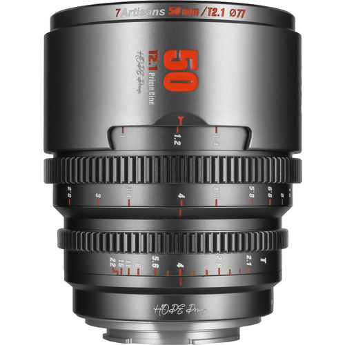 7Artisans HOPE 50mm T2.1 Cine Lens (X Mount, Grey)