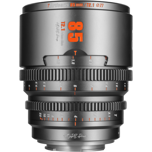 7Artisans HOPE 85mm T2.1 Cine Lens (E Mount, Grey)