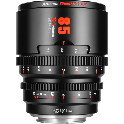 7Artisans HOPE 85mm T2.1 Cine Lens (X Mount, Black)