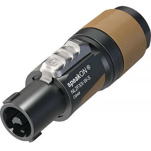 Neutrik NL2FXX-W-S Two-Pole speakON Connector (Brown)