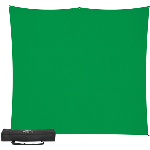 Westcott X-Drop Pro Wrinkle-Resistant Backdrop Kit (Chroma-Key Green, 8 x 8')