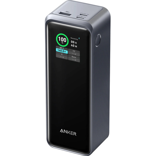 Anker 3-Port 250W Power Bank with LCD Screen (27,650mAh, Black)