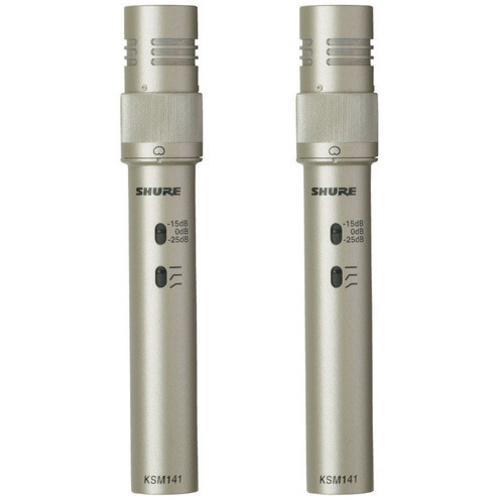 Shure KSM141 Studio Condenser Microphone Pair