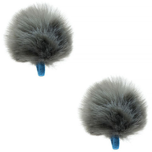 Radius Mini Urchin Fur Windshield for 0.07 to 0.15" Lavalier Microphones (Grey, 2-Pack)