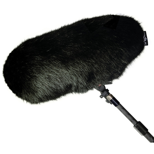 Radius Fur Windcover for Rycote Cyclone (Medium, Black)