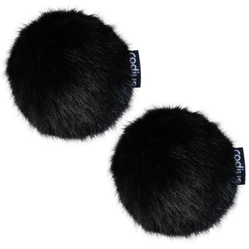Radius Fur Windcover for Rycote BBG (Pair, Black)