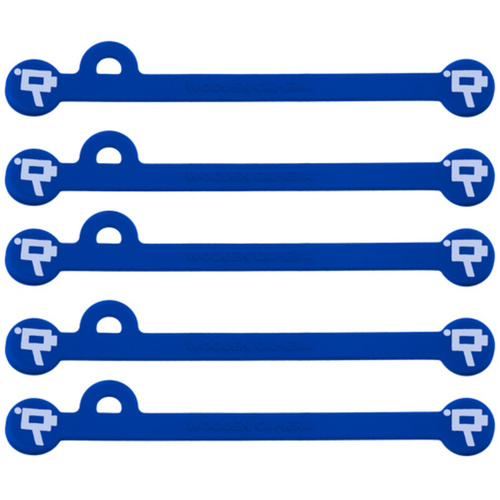 Wooden Camera Cine Mag Ties (5-Pack, Blue, 4.1")