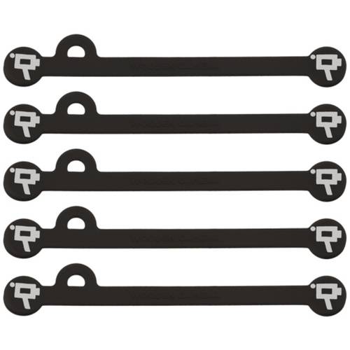 Wooden Camera Cine Mag Ties (5-Pack, Black, 4.1")