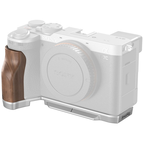SmallRig 4796 L-Shape Mount Plate with Wooden Handle for Sony Alpha 7C II/Alpha 7CR