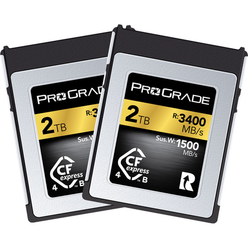 ProGrade Digital 2TB CFexpress 4.0 Type B Gold Memory Card (2-Pack)