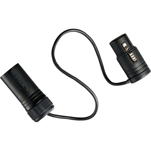 Rycote Nano Shield XLR-3F to XLR-3M Cable with Switchable 80 Hz Low-Cut Filter (8.6")