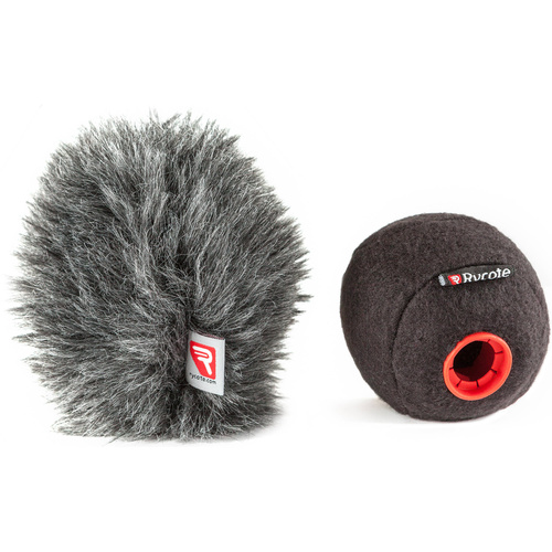 Rycote Baseball Windscreen and Baseball Windjammer Combo Kit (0.7" Diameter Hole)
