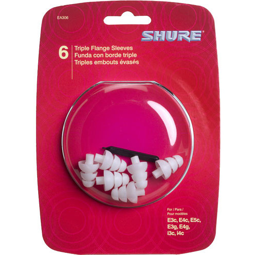 Shure Triple-Flange Sleeves - 3 Pair