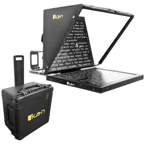 Ikan Professional V2 19" High-Bright Teleprompter Travel Kit (HDMI)