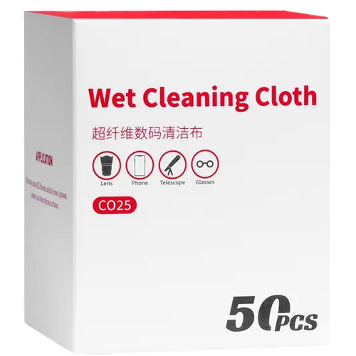 Ulanzi CO25 High-Density Fibre Lens Cleaning Cloths (50 Pack)
