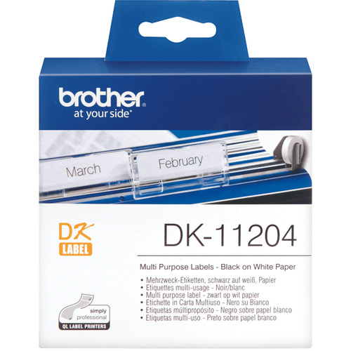 Brother DK11204 Multi-Purpose Address Labels (17mm x 54mm)