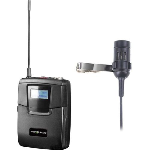 Parallel Audio BP6100 Helix Beltpack Transmitter and Lapel Mic