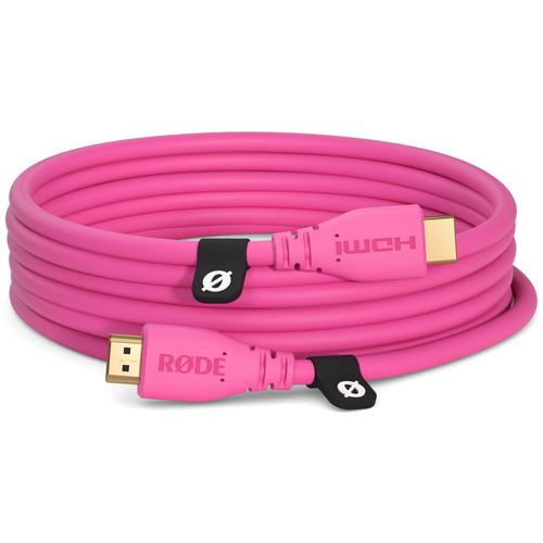 RODE HDMI-3 High Speed HDMI Cable (3m, Pink)
