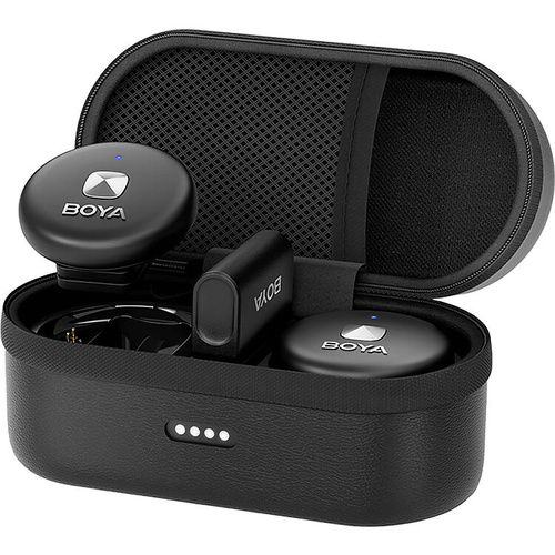 BOYA OMIC-D 2-Person Wireless Microphone System with Lightning Connector for iOS Devices (Black)