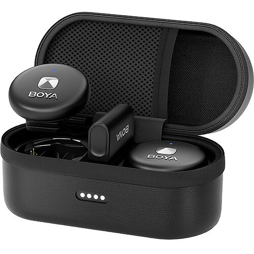 BOYA OMIC-U 2-Person Wireless Microphone System with USB-C Connector for Mobile Devices (Black)