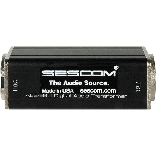 Sescom SES-AES-EBU-2 BNC Female to XLR Male AES/EBU Impedance Transformer